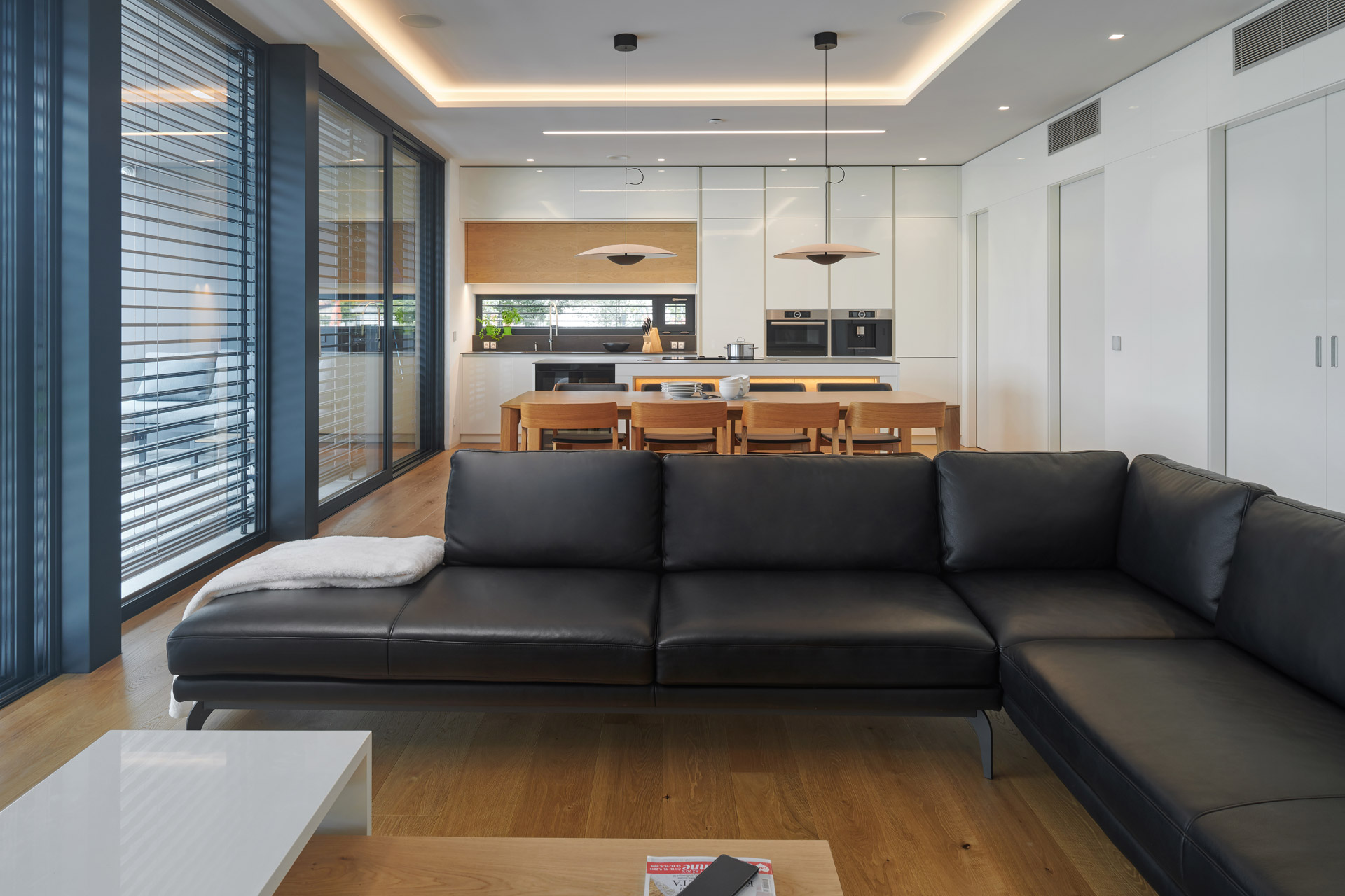 Hanák nábytek Moderní dům Ukázka realizace Interiér Obývací pokoj